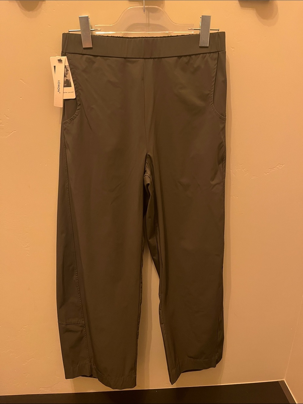 LOMON Wide Leg Barrel Pants - MED - GRAPHITE - NWT - Picture 2 of 9
